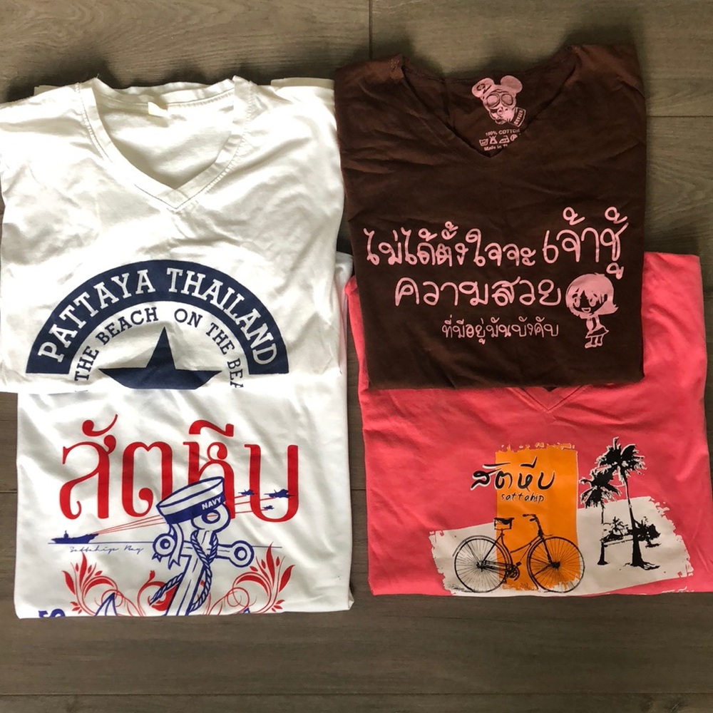 - Bundle of fun Thai t-shirts!